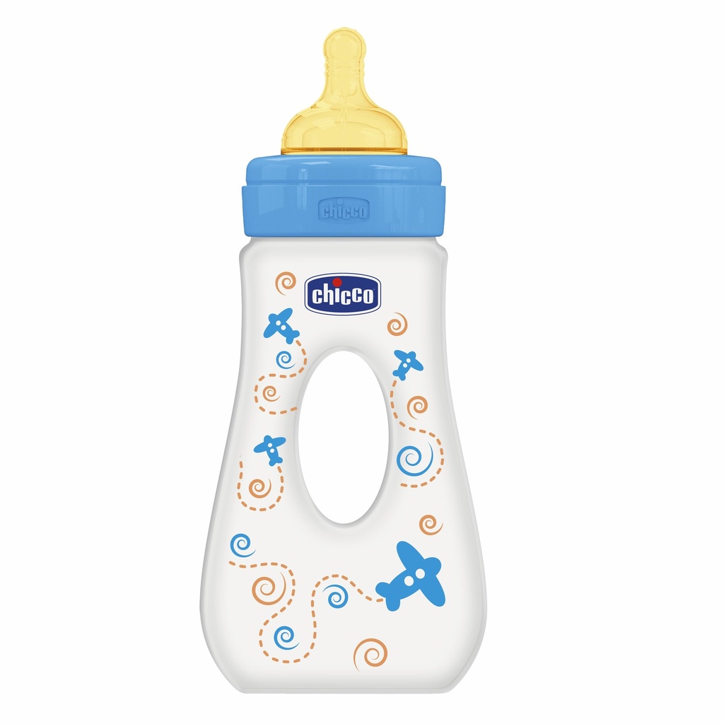 BIBERON PLS 240ML EN LATEX CHICCO Bleu