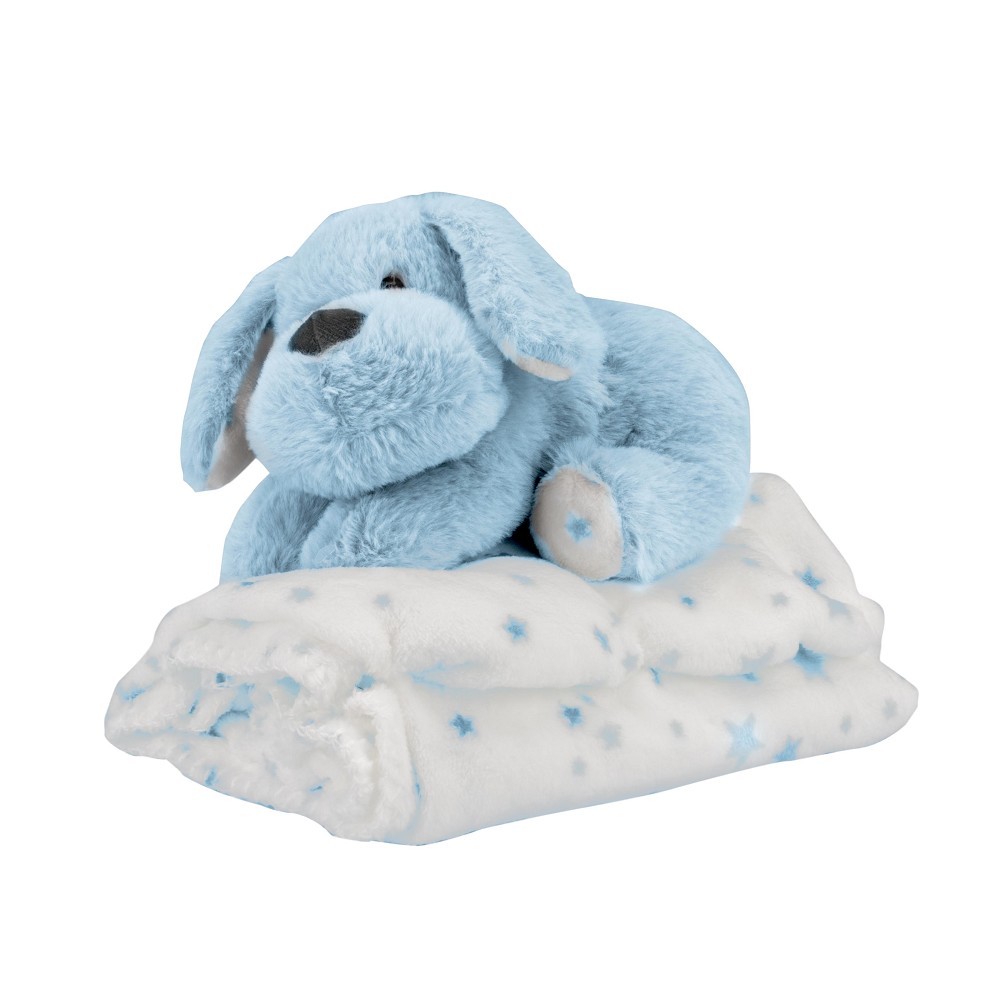 COUVERTURE + PELUCHE CHIEN INTERBABY