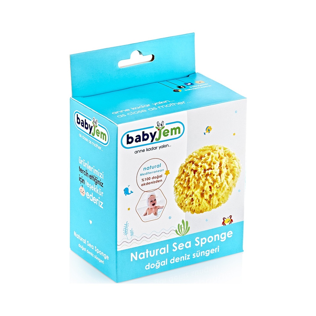 EPONGE DE TOILETTE NATURELLE BABY JEM