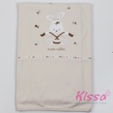 drap en coton lapin rose bebelina