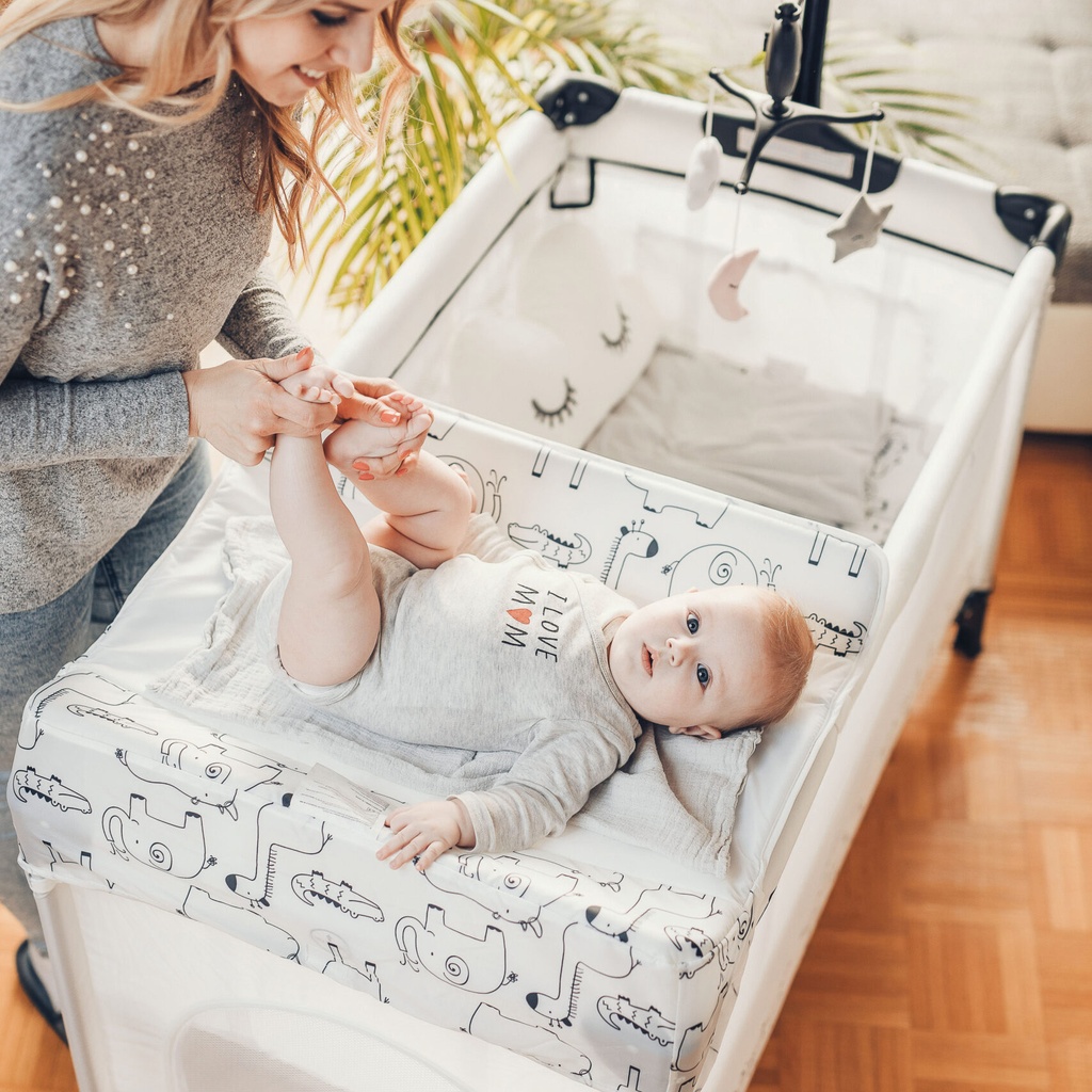 Lit Parc Travel Cot Safari FreeOn