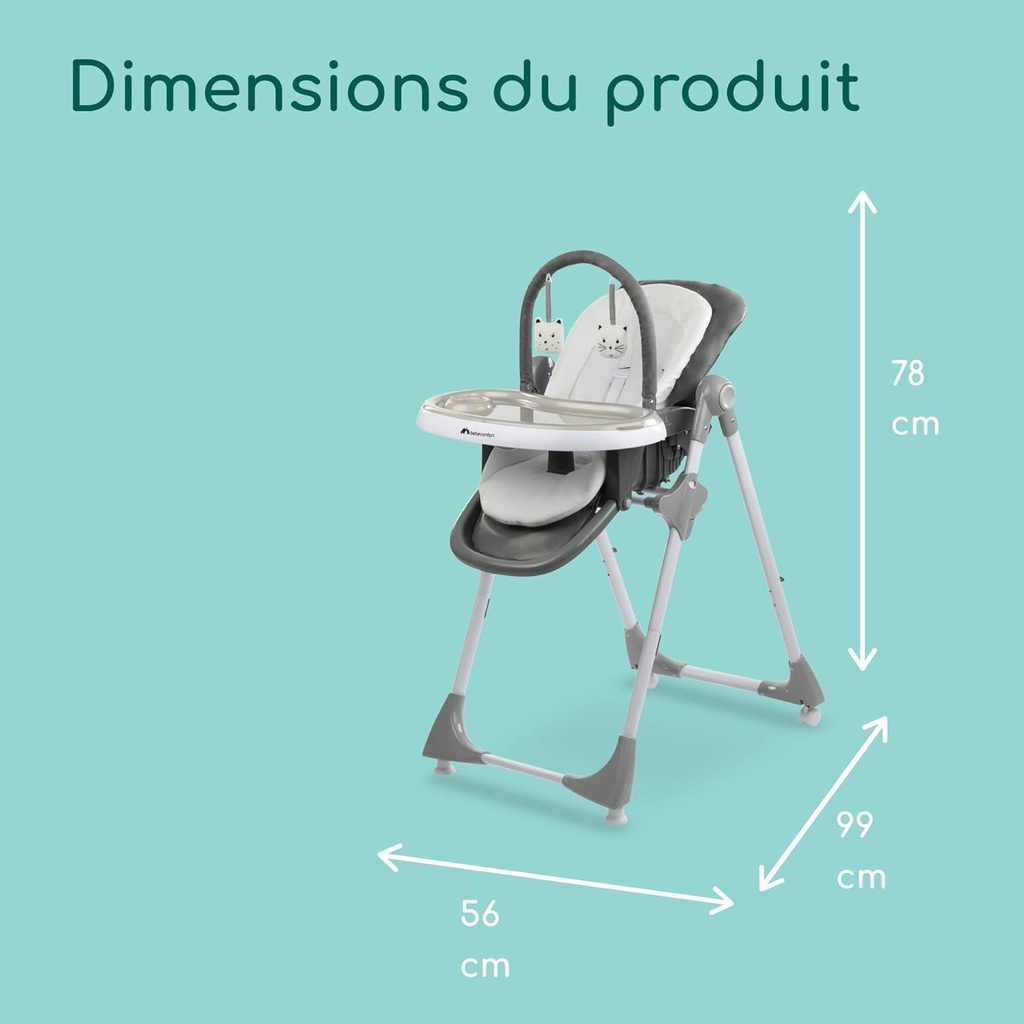 Chaise Haute évolutive 3 en 1 Kiwi Bébé Confort