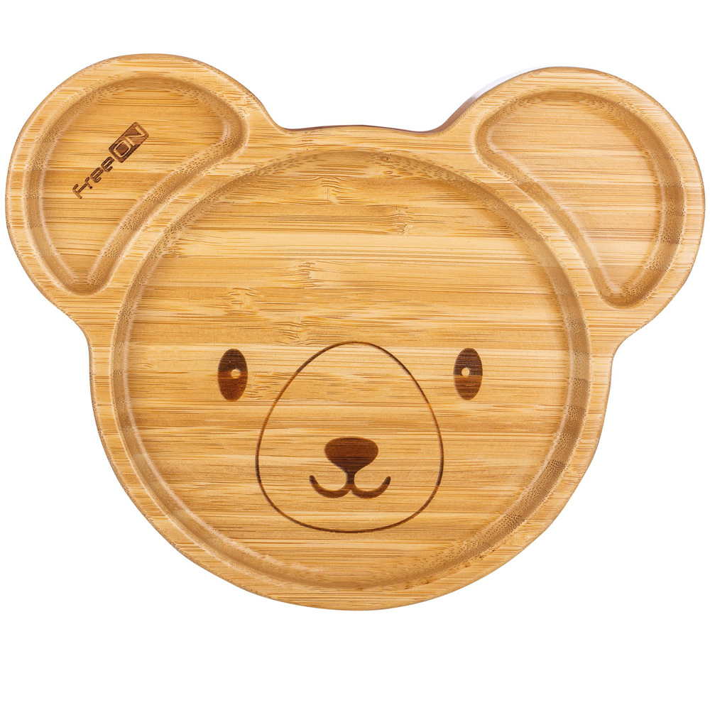 Assiette en Bambou forme d'animaux FreeOn
