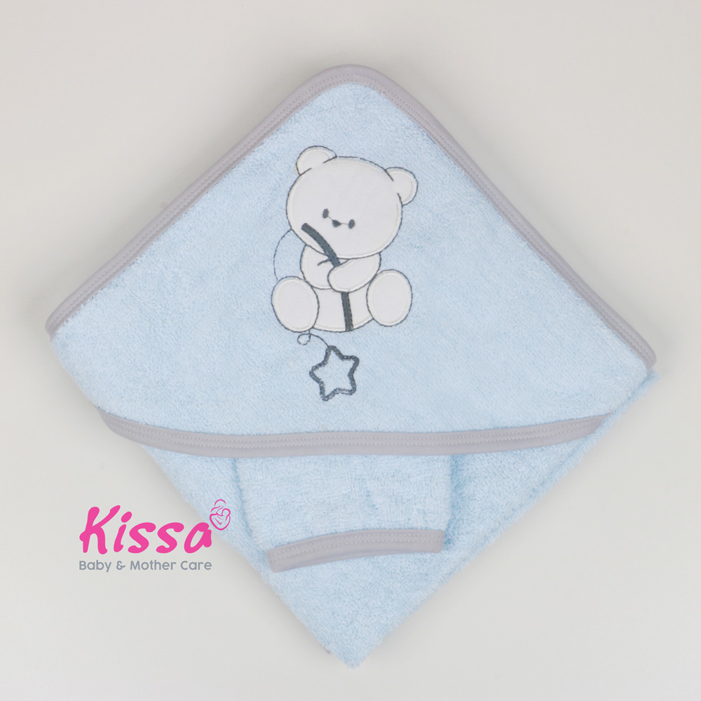 Cap De Bain 80*90cm + Gant KISSA