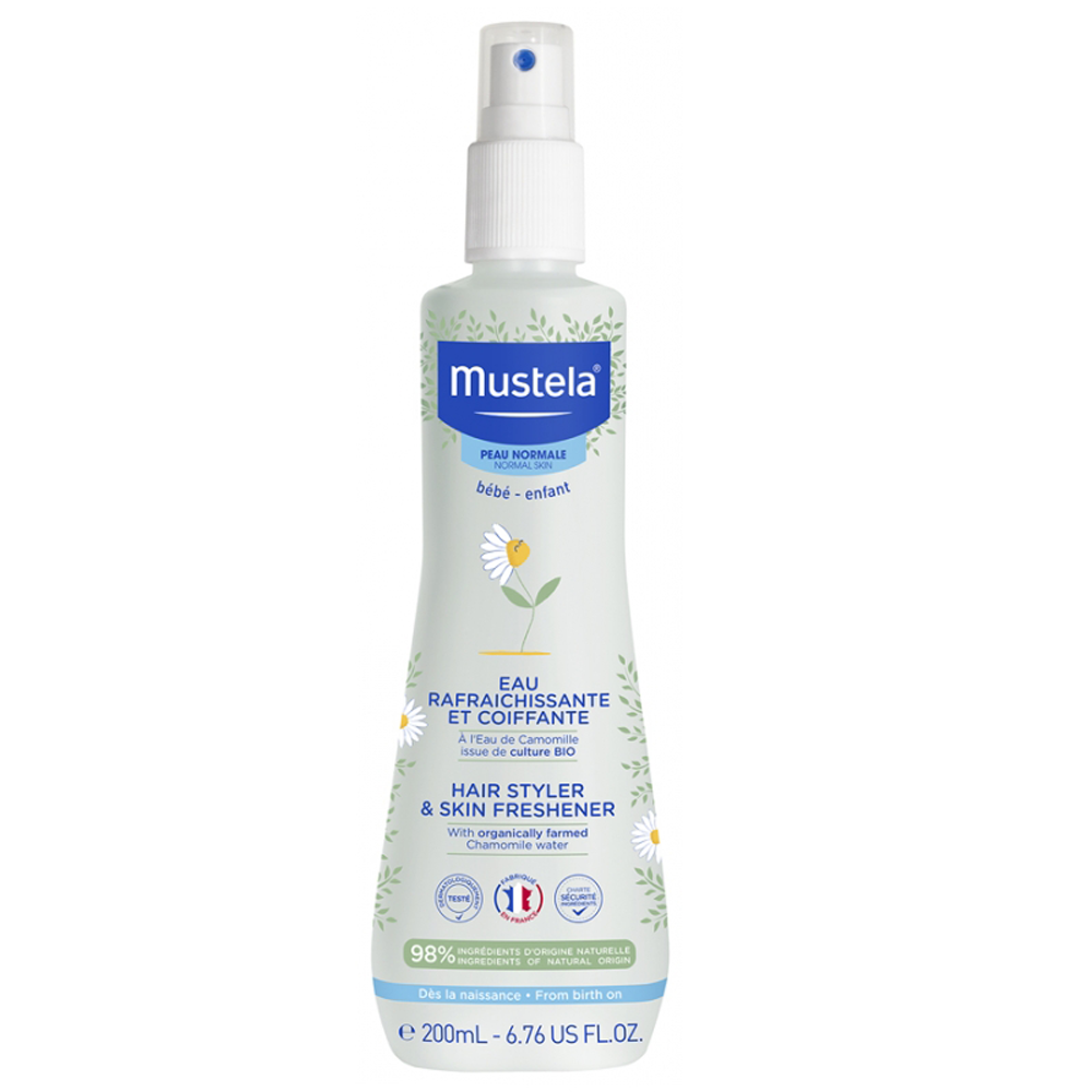 EAU RAFRAICHISSANTE ET COIFFANTE A LA CAMOMILLE 200ML MUSTELA