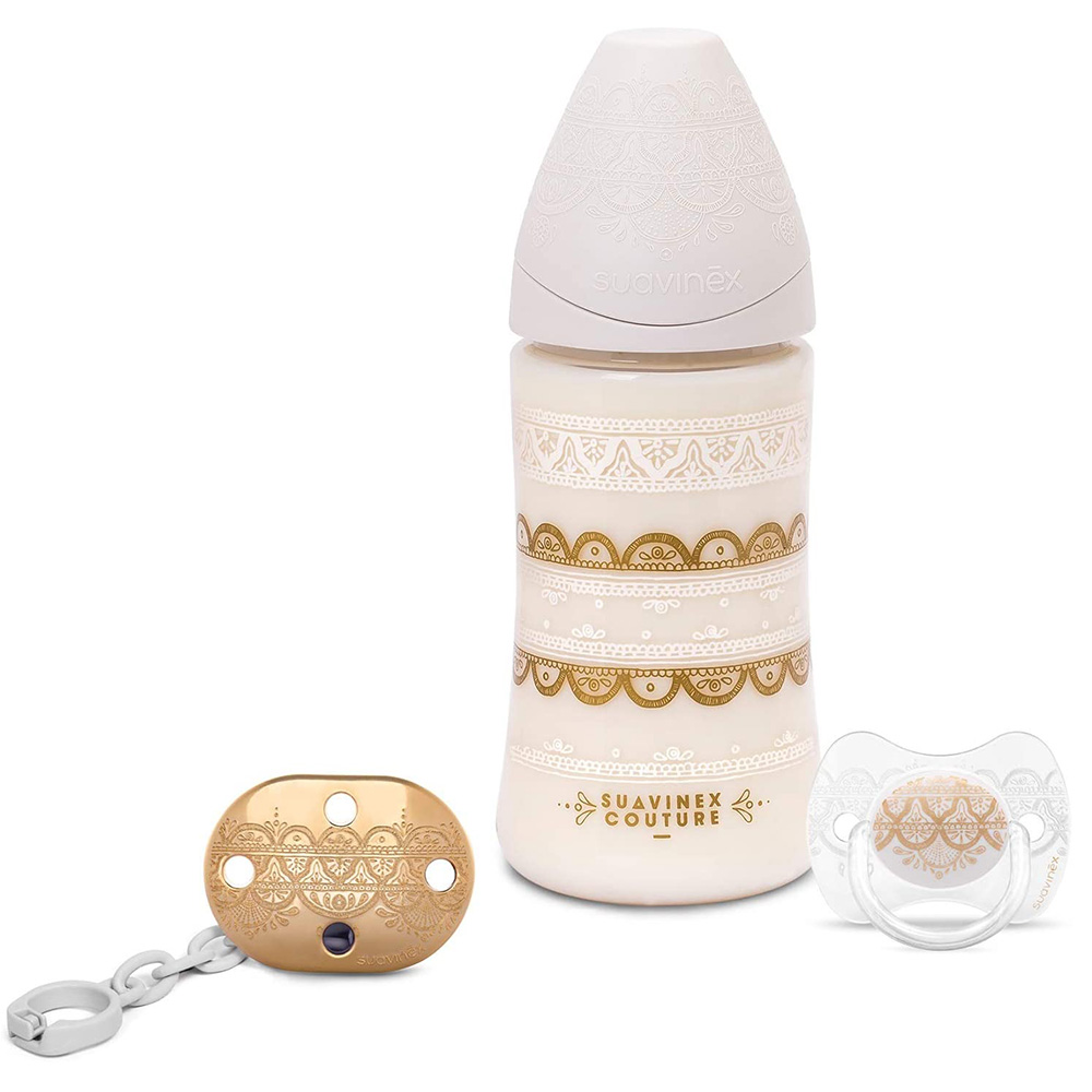 SET BIBERON 270ML+ SUCETTE0.4M+ ATTACHE SOOTHER