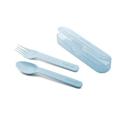 SET DE COUVERTS AVEC BOITE BLEU