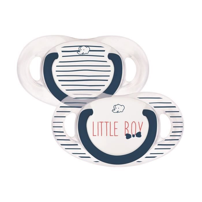 2 SUCETTES NATUREL PHYSIO LITTLE BOY 0-6M