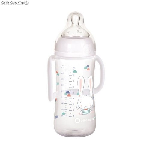 BIBERON EN PLASTIQUE BLANC SILICONE 6-24M