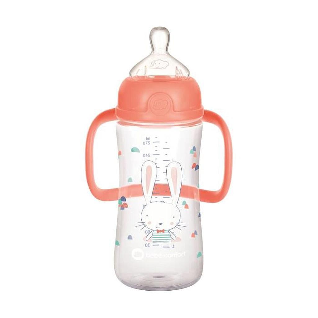 BIBERON EN PLASTIQUE ROSE SILICONE 6-24M 270ML