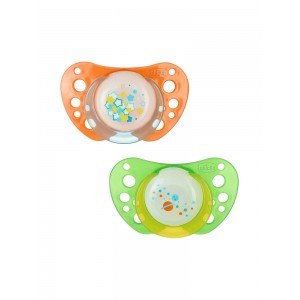 2SUCETTES PH 6-12M SIL LUMI CHICCO