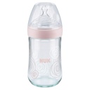 BIBERON EN VERRE NATURE SENSE 240ML 0-6 MOIS M NUK