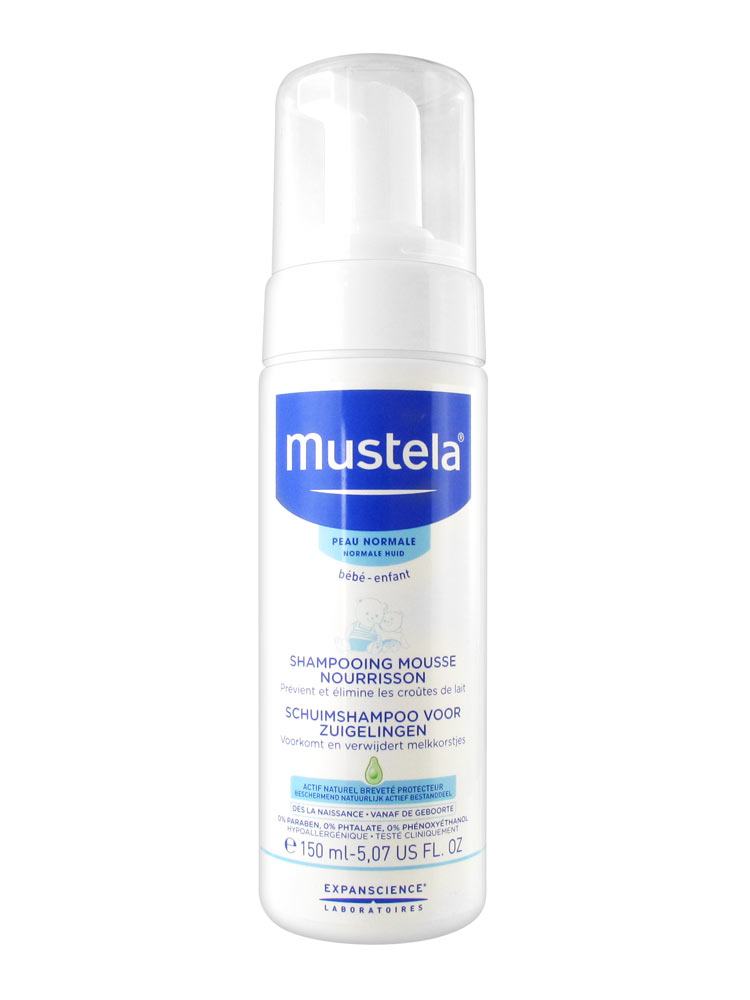 SHAMPOING MOUSSE NOURISSON  ANTI CROUTE DE LAIT MUSTELA 150ML