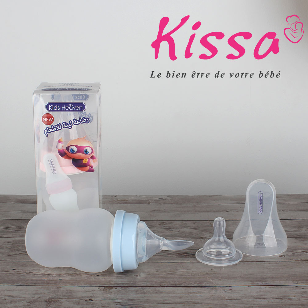 BIBERON CUILLÈRE 100% SILICONE 2 EN 1 KIDS HEAVEN