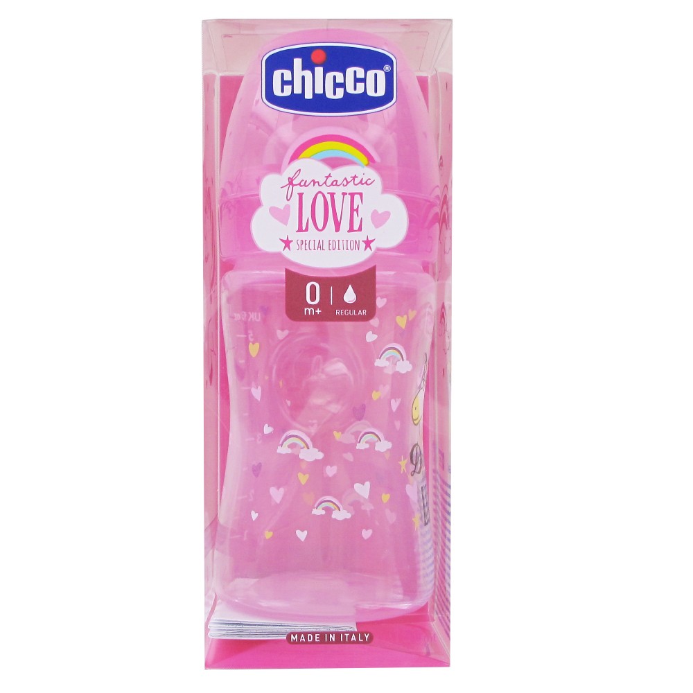 BIBERON PP SILICONE 150 ML CHICCO  FANTASTIC LOVE