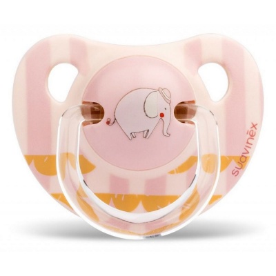 SUCETTE SILIC 0-6M ELEPHANT ROSE