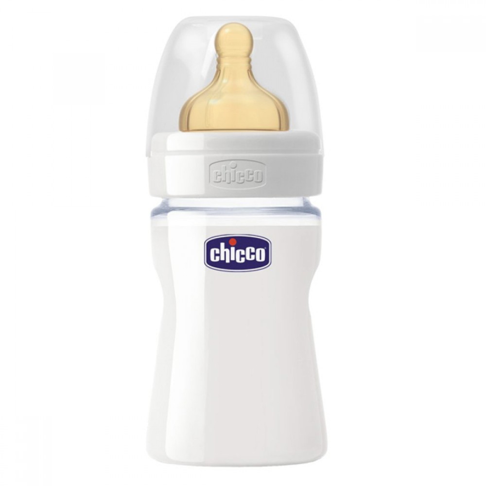 BIBERON VERRE 150ML EN LATEX CHICCO