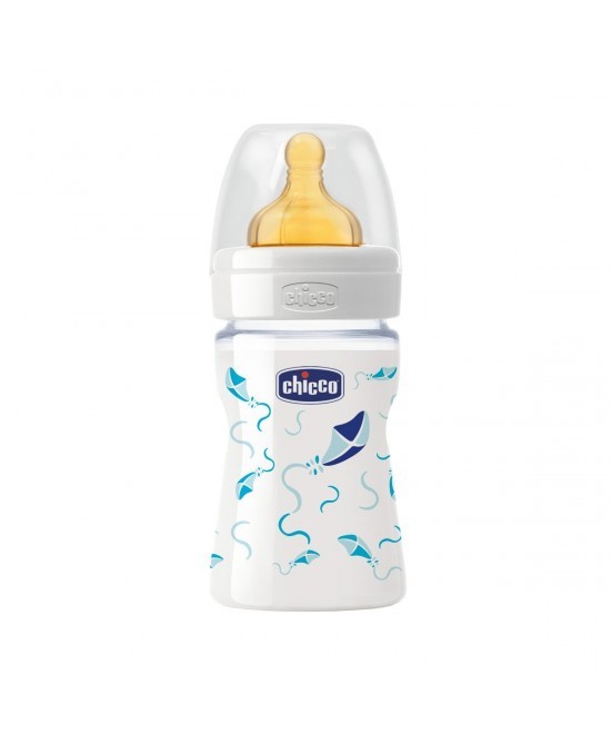 BIBERON VERRE 150ML EN LATEX DÉCORÉ BOY CHICCO