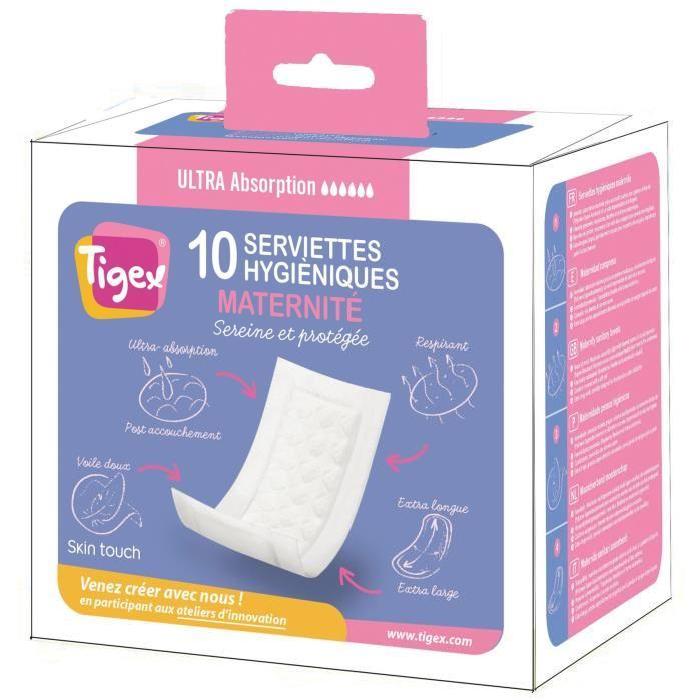 SERVIETTES HYGIÉNIQUE TIGEX  