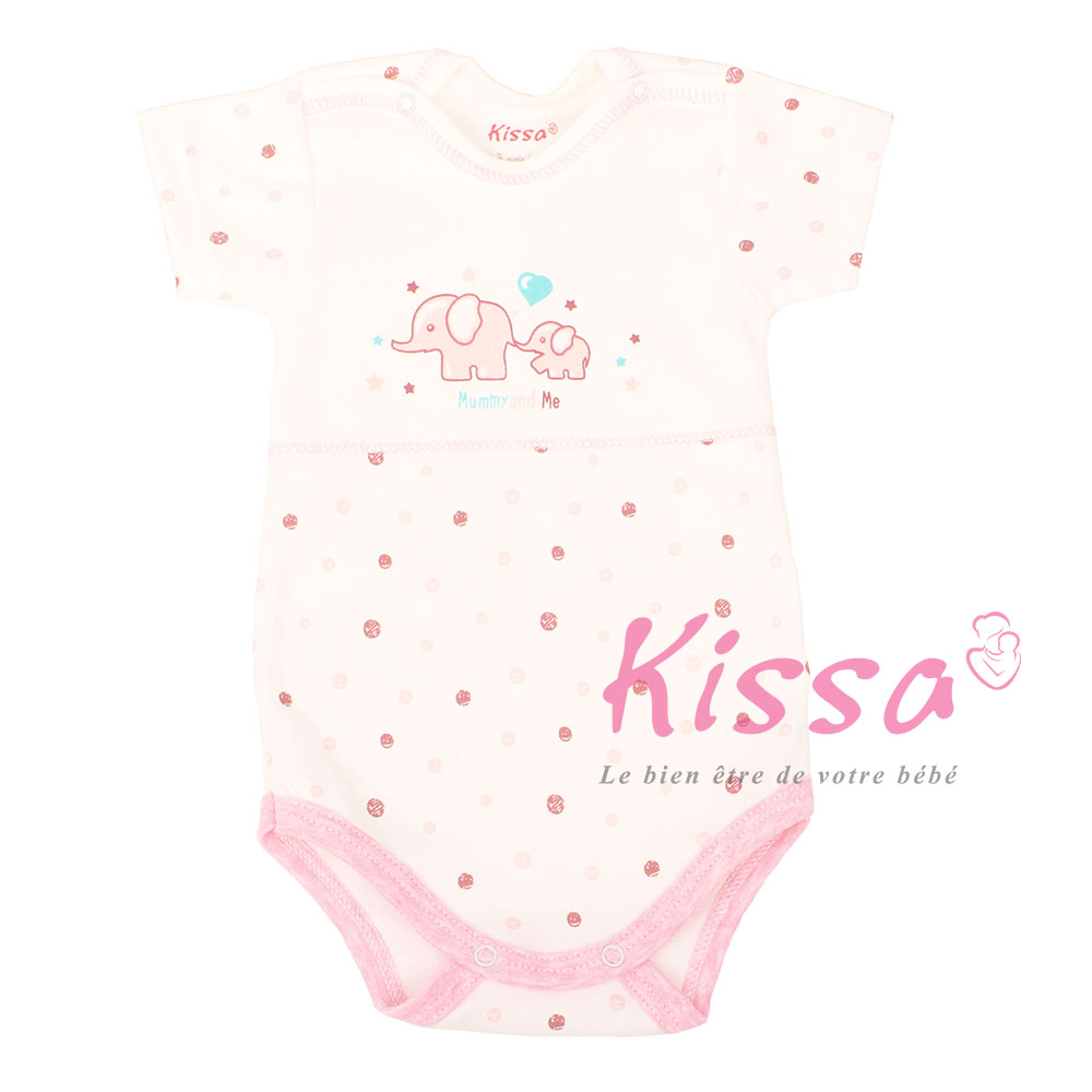 BODY MANCHES COURTES KISSA KDCC381C