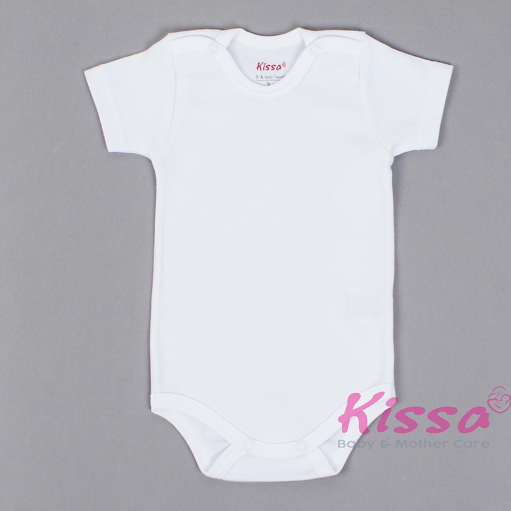 Body demi-manche blanc Kissa