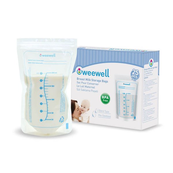 sac de stockage de lait maternelle 25p weewell