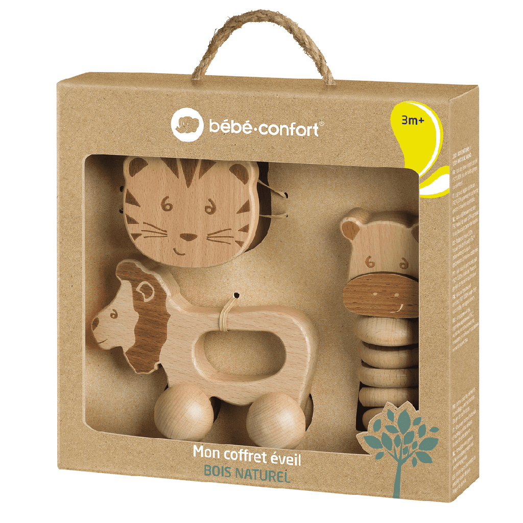 Coffret cadeau D'eveil Jouet En Bois Bébé Confort