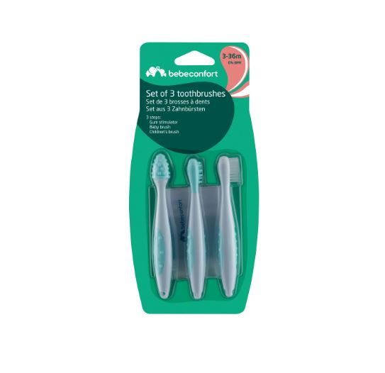 Set de 3 brosses à dents 3-36m Bébé Confort