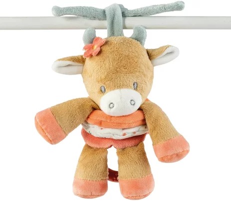 Peluche Vibrante Vache Mila NATTOU