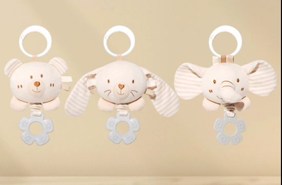 peluches musicales à ficelle pour bébés kakiblin