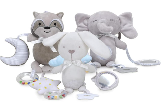 Hochets en peluche douce pour bébés