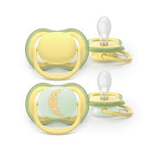Lot de 2 sucettes Pacifier ultra air day and night 18 mois et plus Avent
