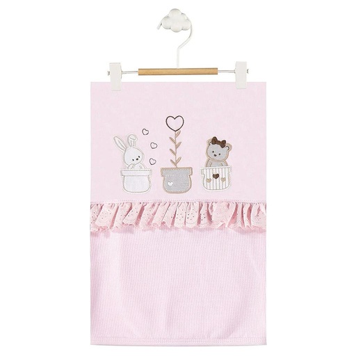 [4163] drap en coton lapin ours bebelina