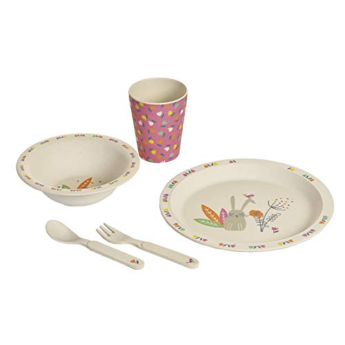 [5415RABBIT] SET VAISSELLE EN BAMBOU RABBIT