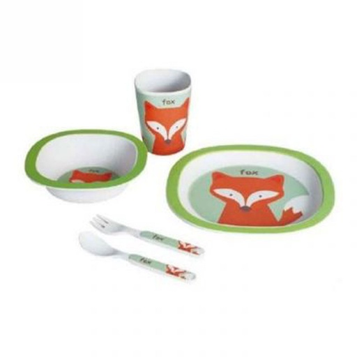 [5418FOX] SET VAISSELLE EN BAMBOU FOX