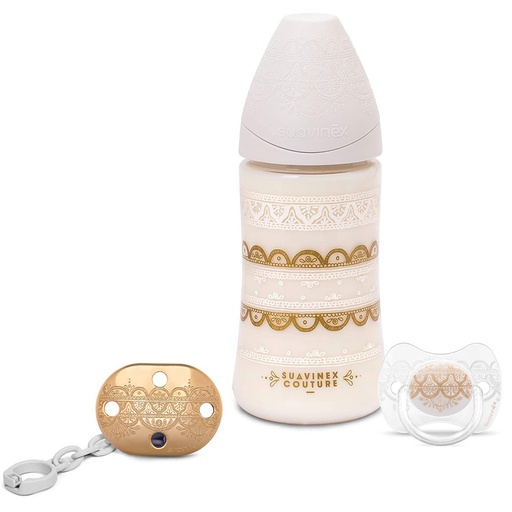 [3800713] SET BIBERON 270ML+ SUCETTE0.4M+ ATTACHE SOOTHER