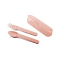 SET DE COUVERTS AVEC BOITE ROSE