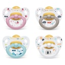 SUCETTE ORTHODONTIQUE LATEX HAPPY KIDS 6-18M NUK