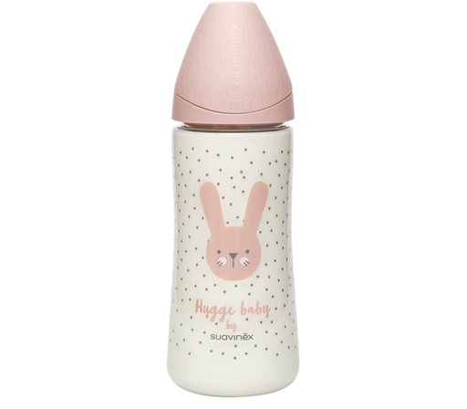 [3173346] BIBERON PREMIUM RABBIT ROSE 360ML SUAVINEX