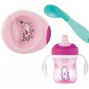 SET BIBERON+PLAT+CUILLERE 6M+ GIRL CHICCO 