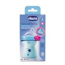 BIBERON PLASTIQUE NATUREL FEELING EN SILICONE 250ML CHICCO