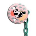 ATTACHE SUCETTE RONDE CLIP +0M PANDA ROSE SUAVINEX