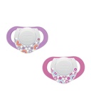 SUCETTE CHICCO SILICONE 6-16M COMPACT  2PCS ROSE