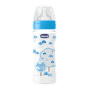 BIBERON PP SILICONE CHICCO FLUX DENSE +4M 330ML BOY