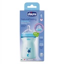 BIBERON PP NATURAL FEELING 6M+ 330ML CHICCO BLUE 