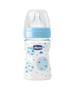 BIBERON PLASTIQUE 150ML EN SILICONE DÉCORÉ CHICCO 