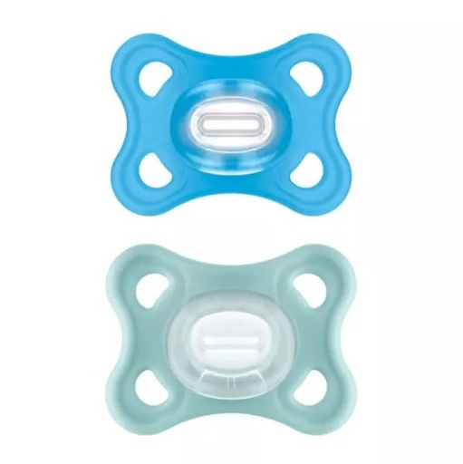 2 sucettes comfort 2.6m en silicone Mam