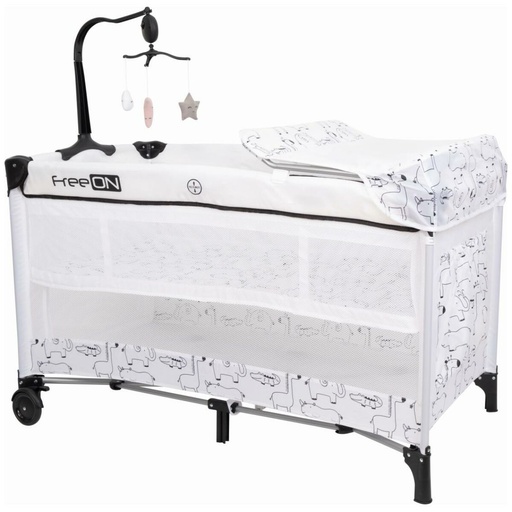 [38022] Lit Parc Travel Cot Safari FreeOn