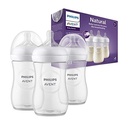 Lot de 3 biberons en plastique 260ml 1m+ Avent