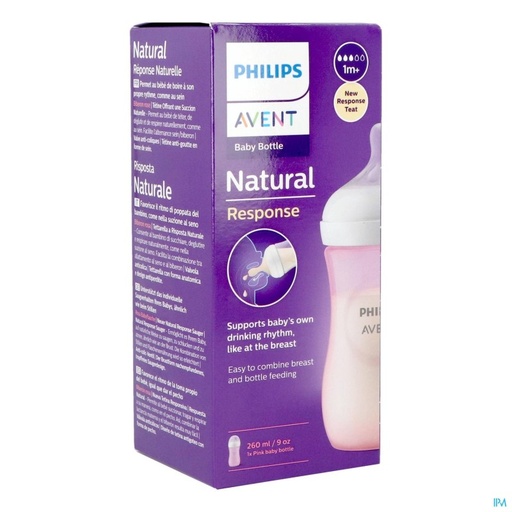 Biberon en plastique 260ml 1m+ Avent